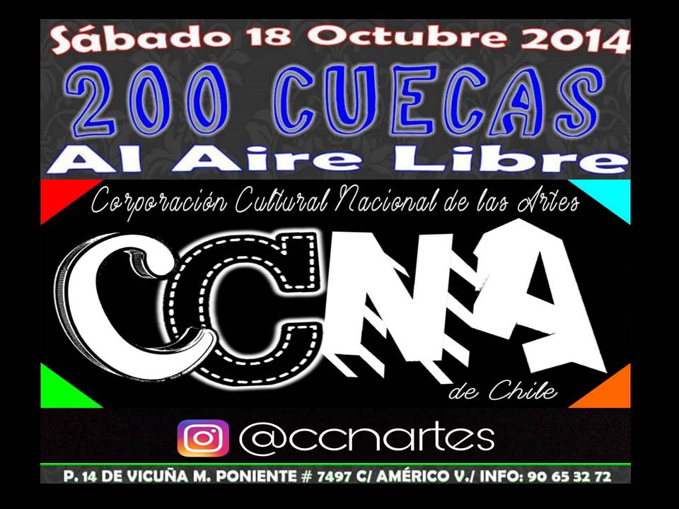 2014 «200 CUECAS AL AIRE LIBRE»(Descentralizando la música popular)