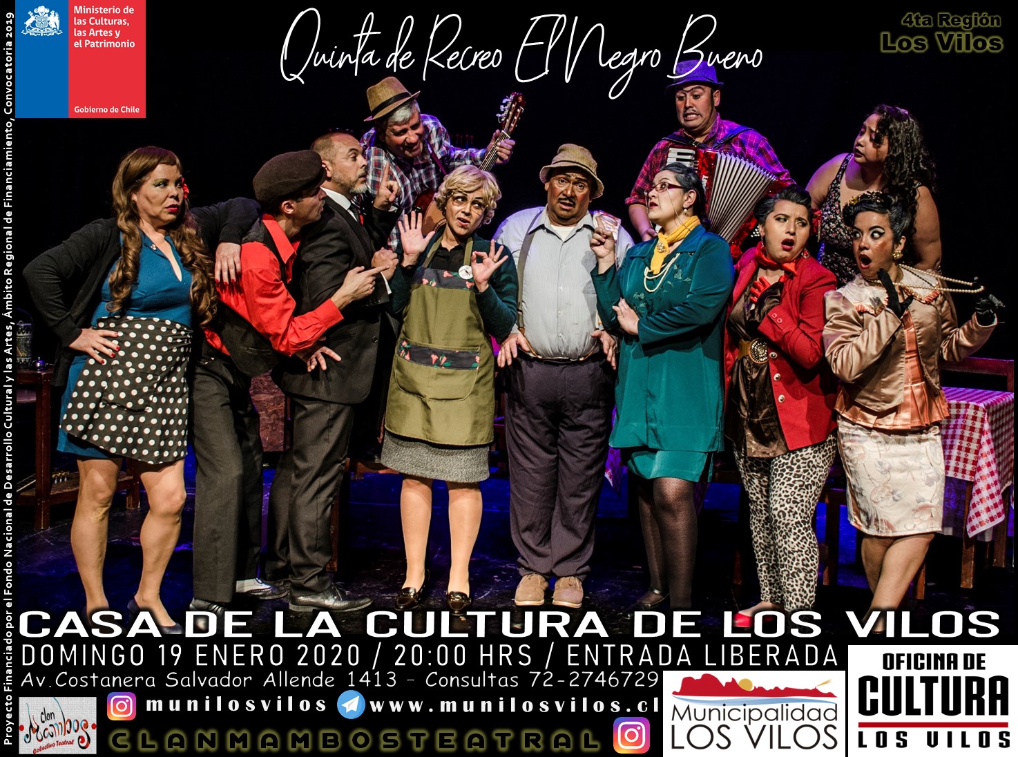 2020 Circulación Teatral por Punitaqui, Combarbalá, Salamanca y Los Vilos. 4ta Región